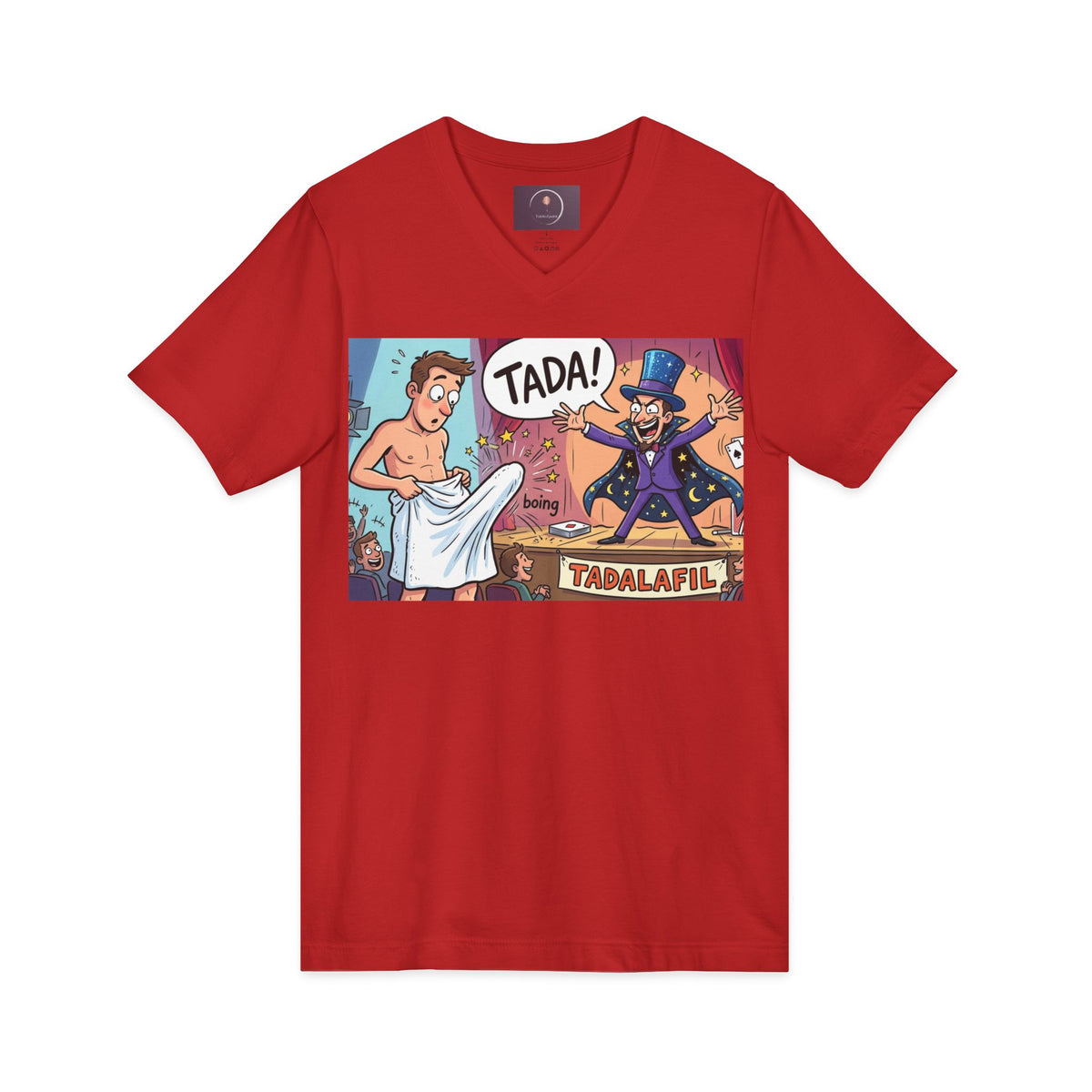 Tadafil Funny Magic Strip Joke V-neck T-Shirt