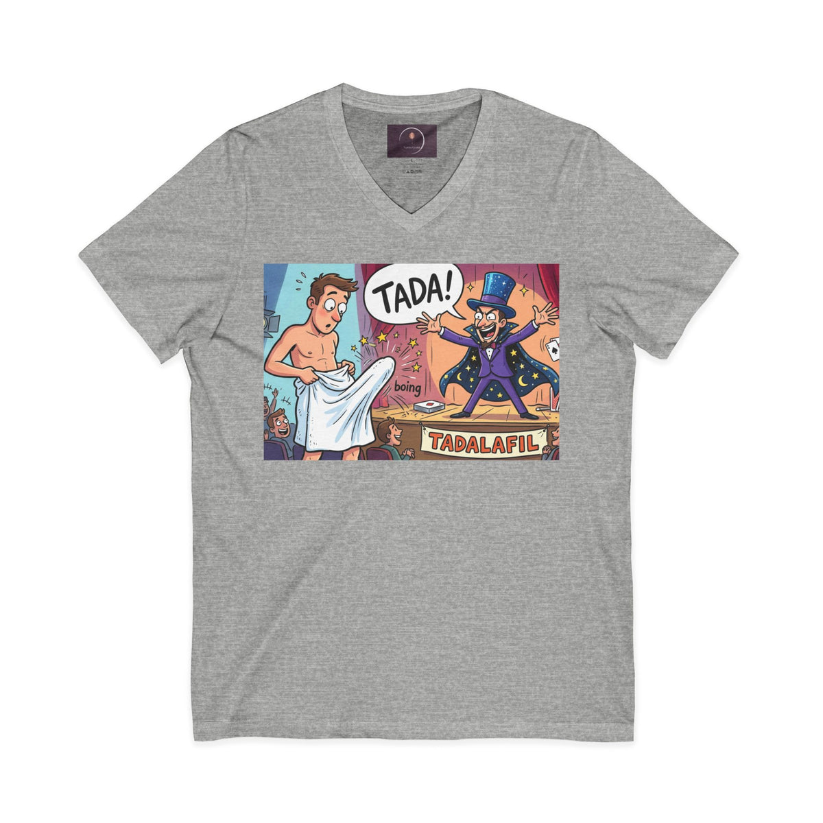 Tadafil Funny Magic Strip Joke V-neck T-Shirt