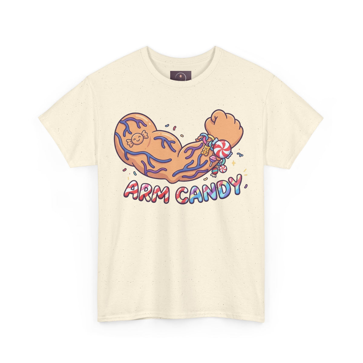 Arm Candy Graphic Tee — Cute Candy Arm Illustration T-Shirt