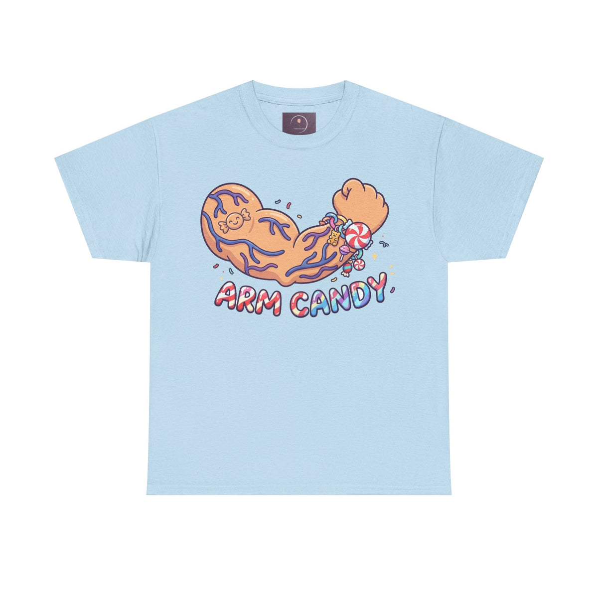 Arm Candy Graphic Tee — Cute Candy Arm Illustration T-Shirt