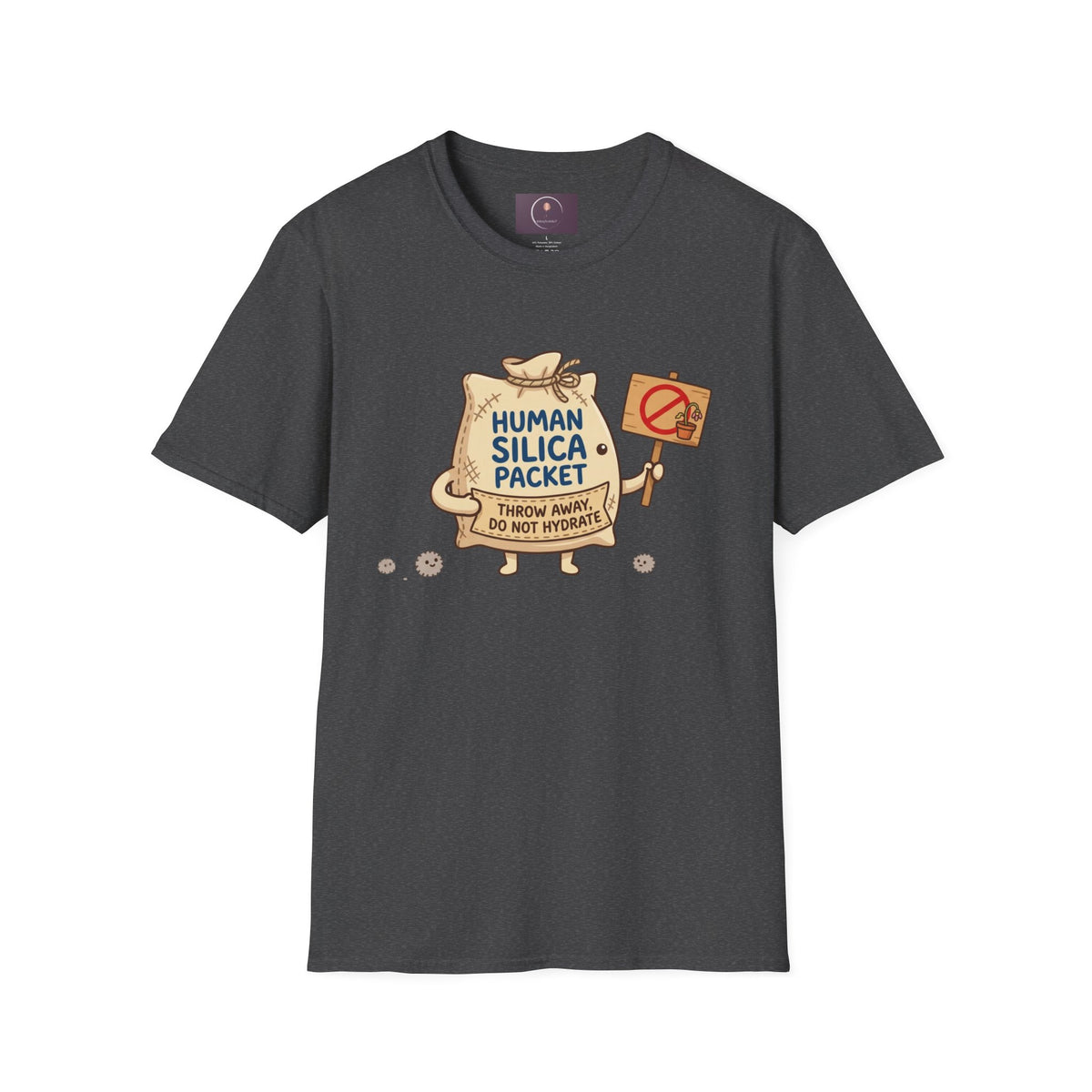 Human Silica Packet T-Shirt — Funny Novelty Graphic Tee