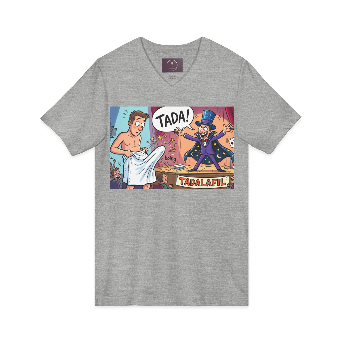 Tadafil Funny Magic Strip Joke V-neck T-Shirt