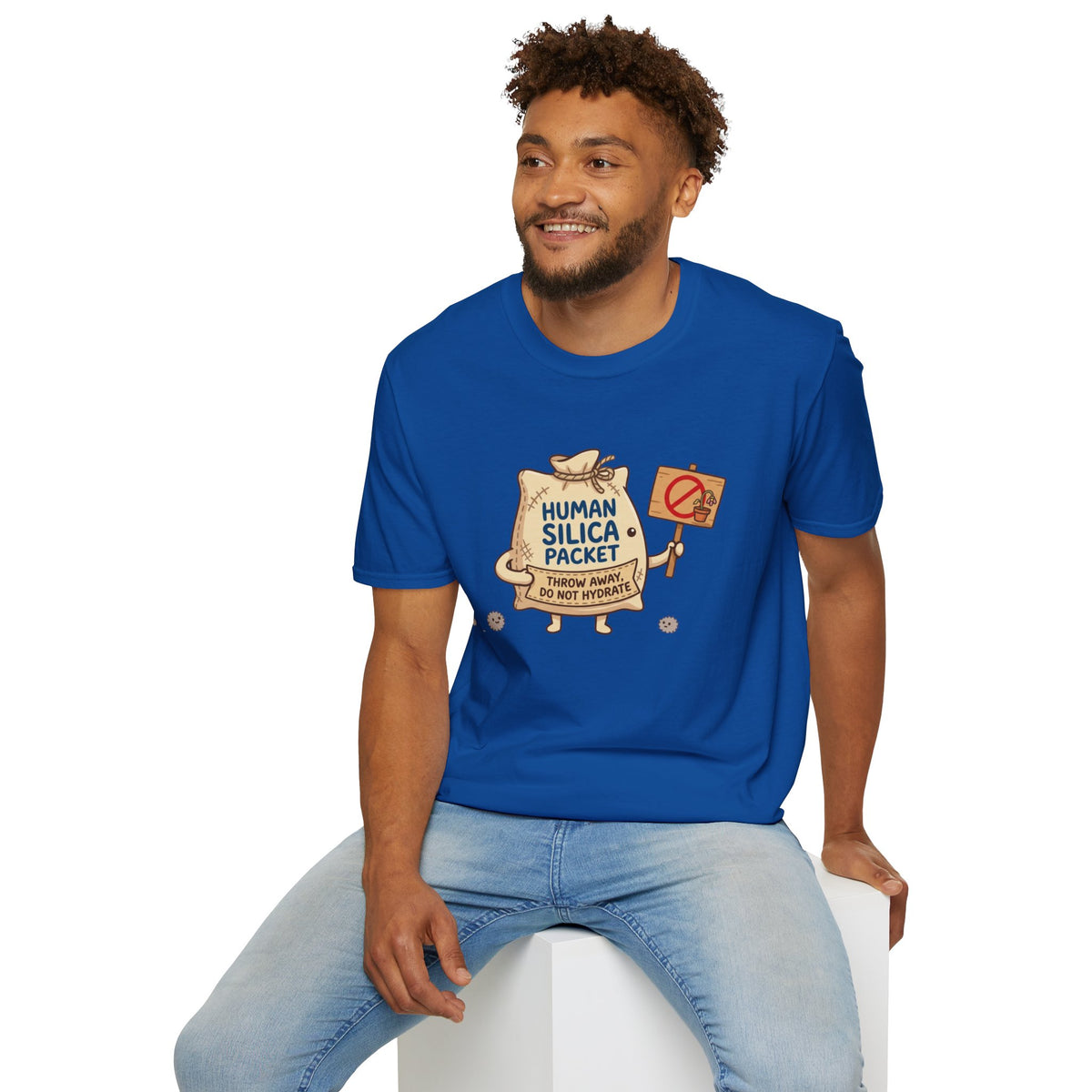 Human Silica Packet T-Shirt — Funny Novelty Graphic Tee
