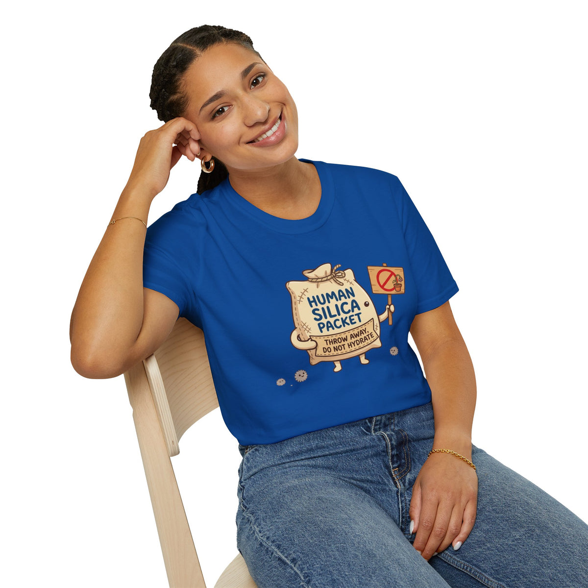Human Silica Packet T-Shirt — Funny Novelty Graphic Tee