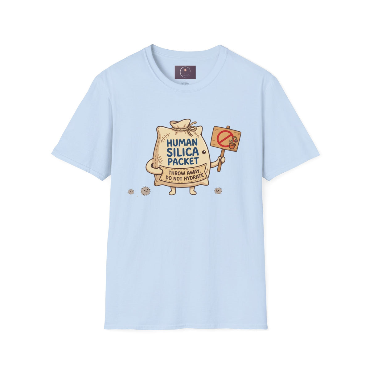 Human Silica Packet T-Shirt — Funny Novelty Graphic Tee