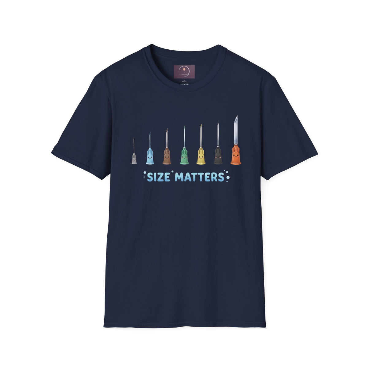 Size Matters T-Shirt — Colorful Art Brush Sizes Tee