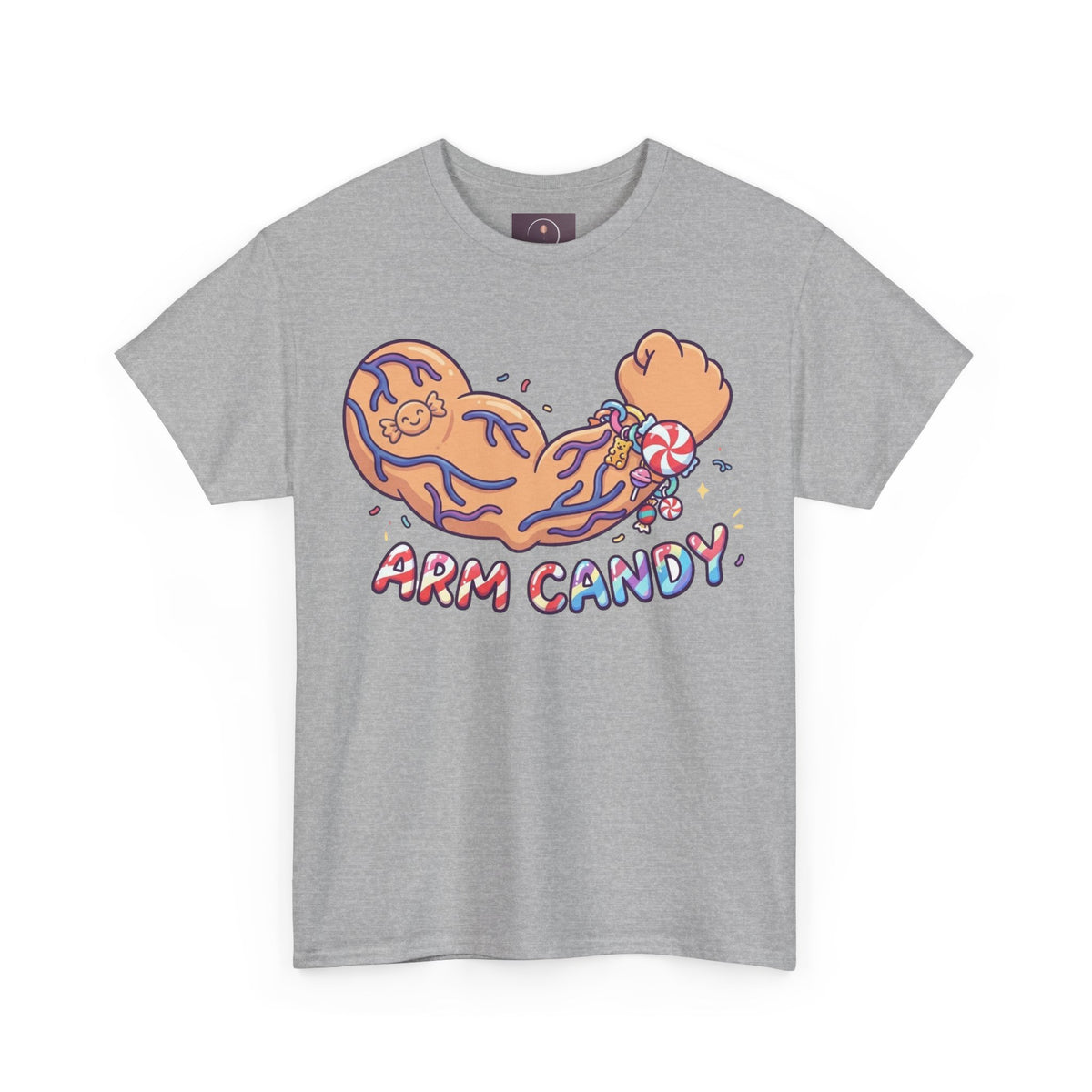 Arm Candy Graphic Tee — Cute Candy Arm Illustration T-Shirt