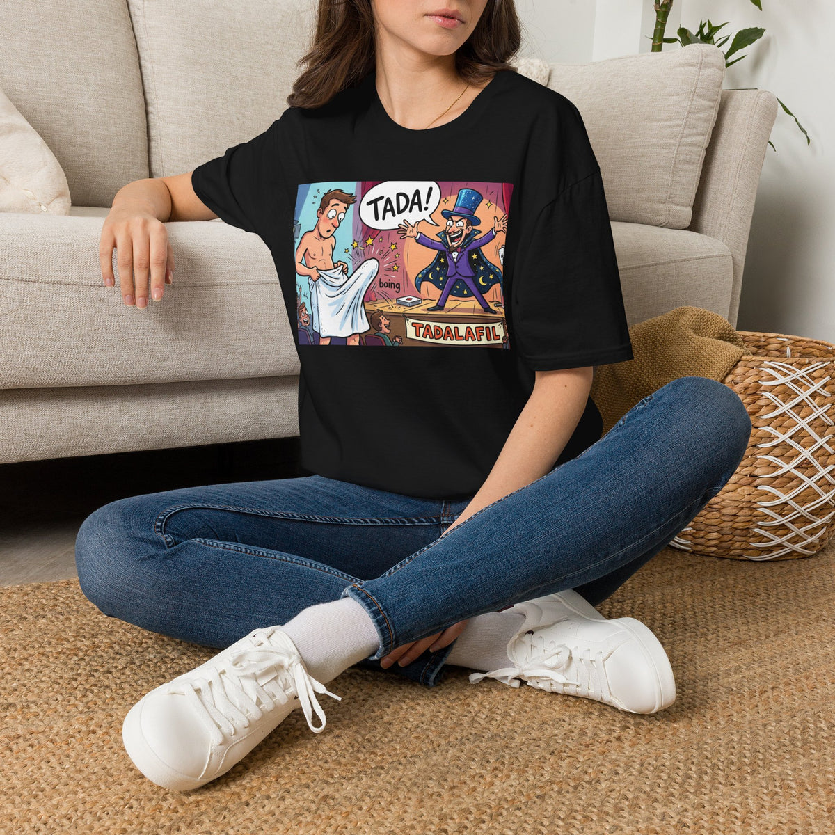 Tadafil Funny Magic Strip Joke T-Shirt