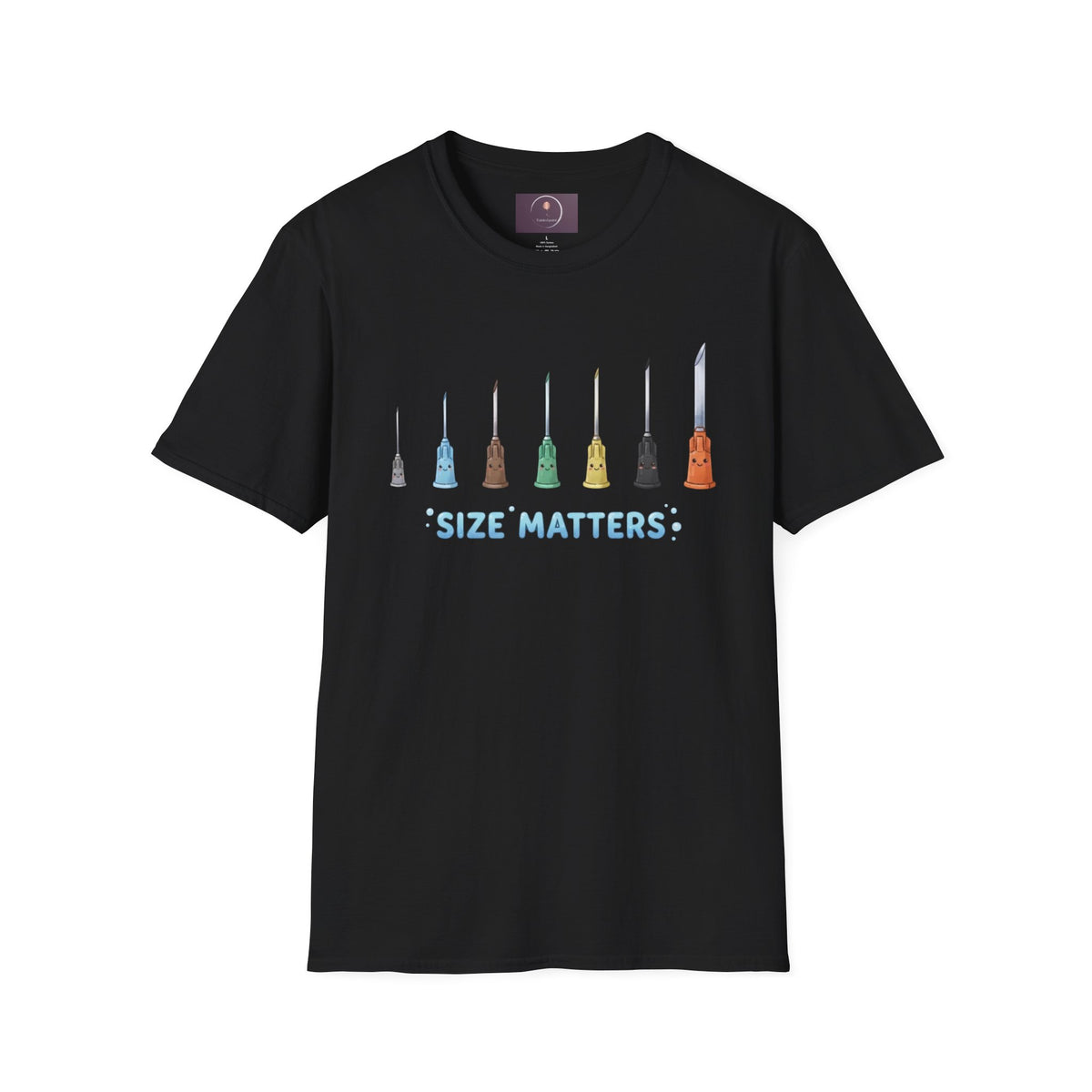 Size Matters T-Shirt — Colorful Art Brush Sizes Tee