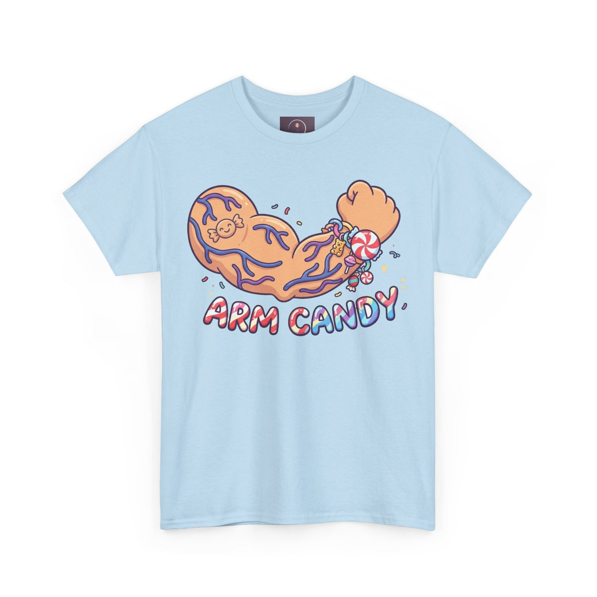 Arm Candy Graphic Tee — Cute Candy Arm Illustration T-Shirt