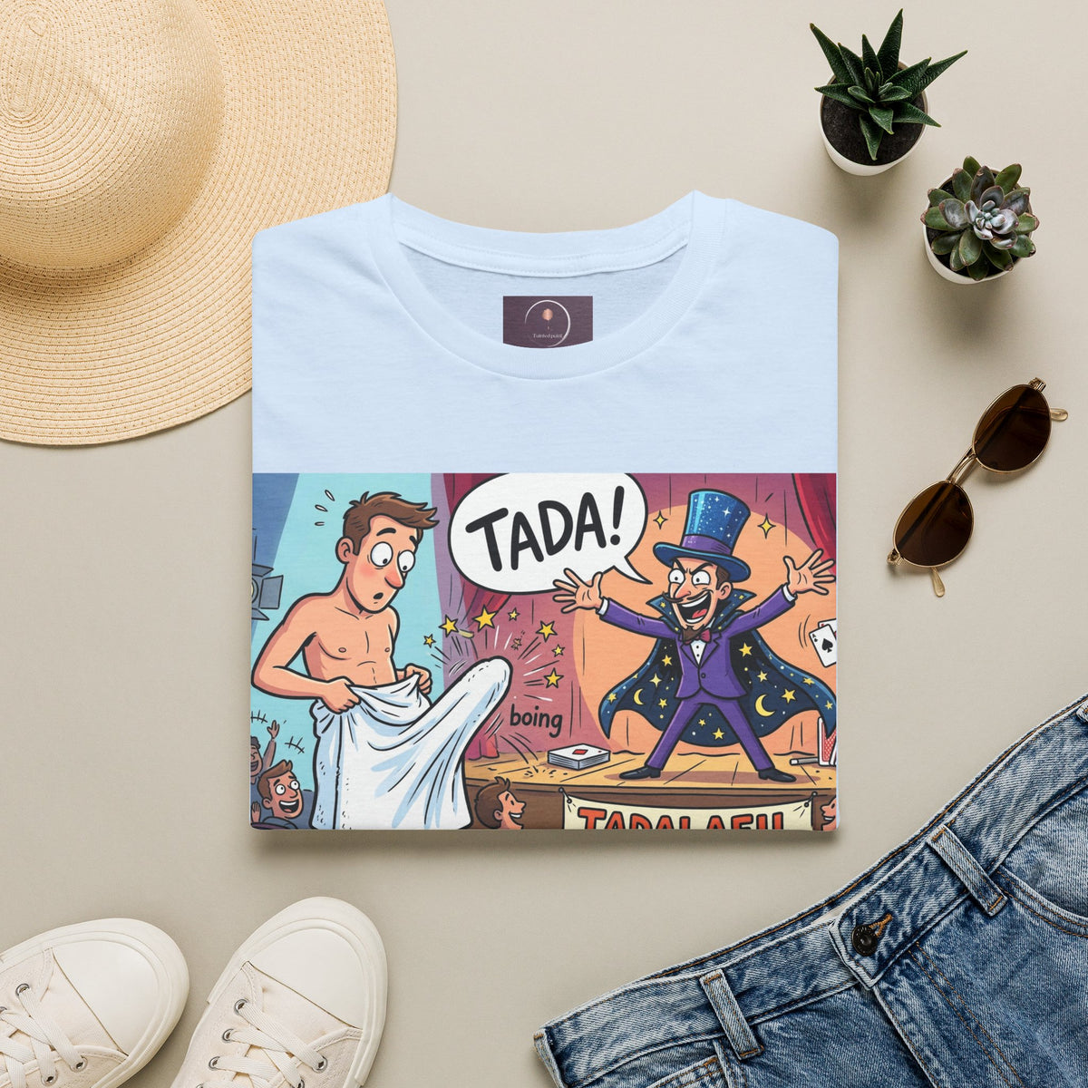 Tadafil Funny Magic Strip Joke T-Shirt