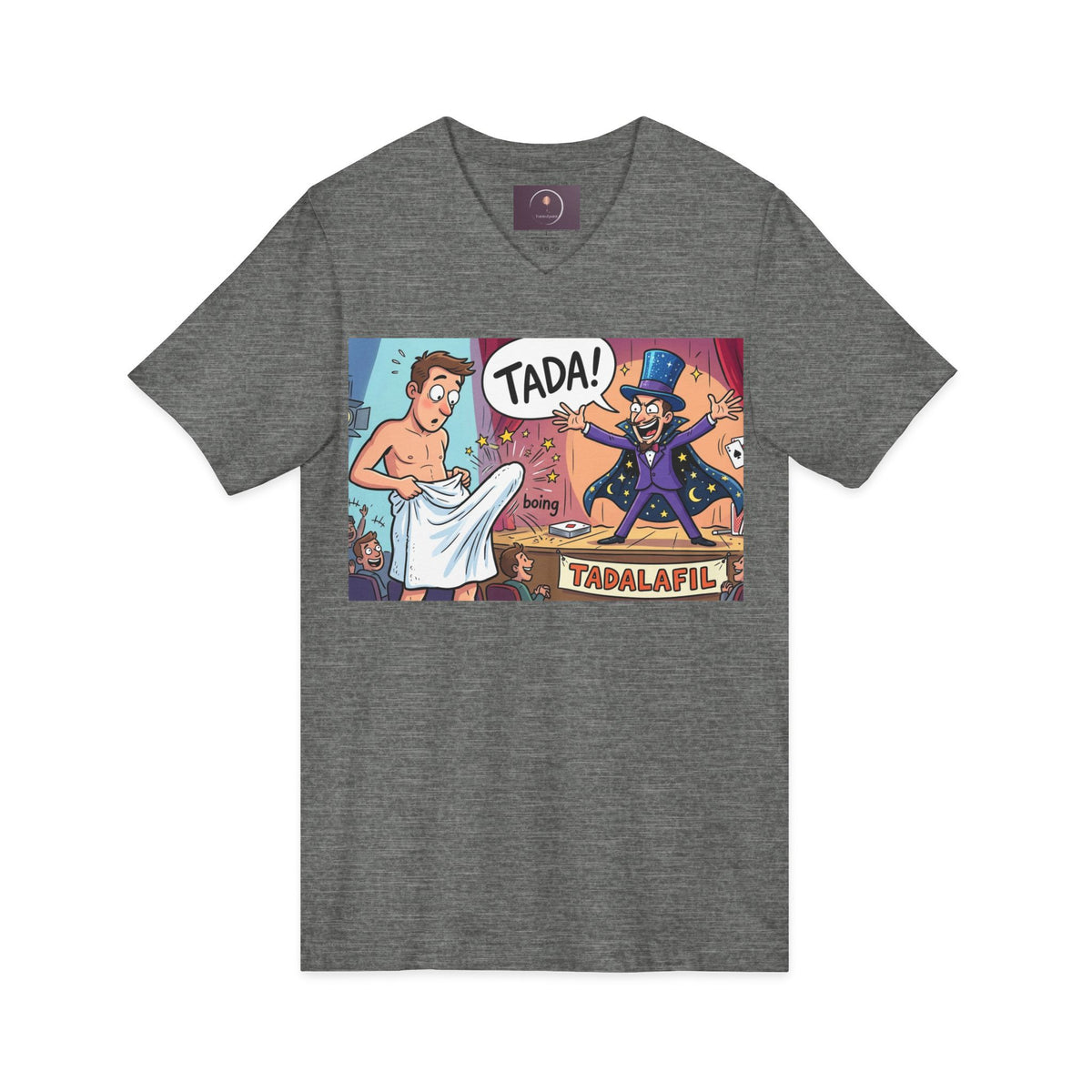 Tadafil Funny Magic Strip Joke V-neck T-Shirt