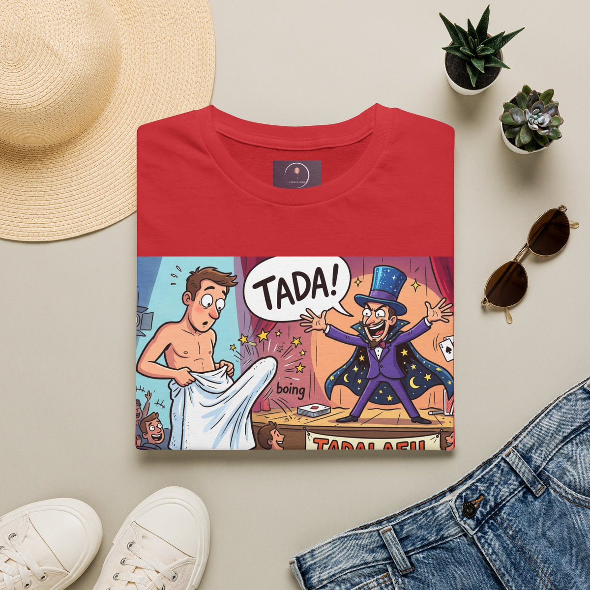 Tadafil Funny Magic Strip Joke T-Shirt
