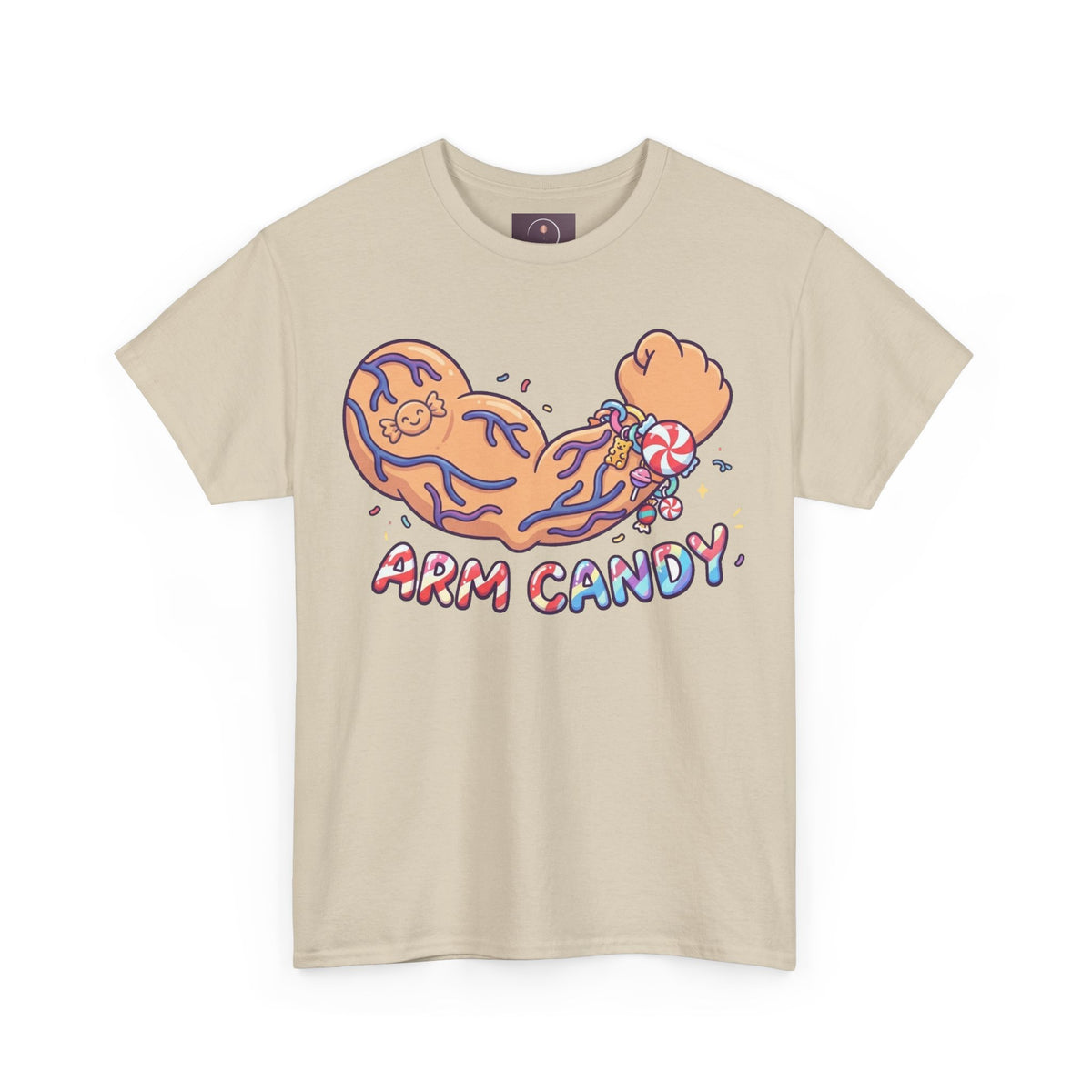 Arm Candy Graphic Tee — Cute Candy Arm Illustration T-Shirt