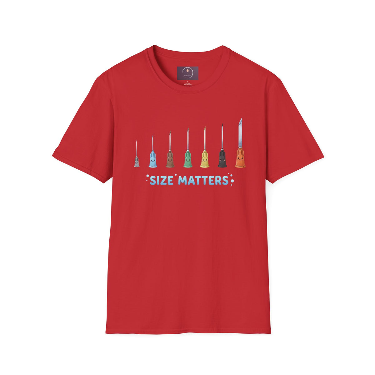 Size Matters T-Shirt — Colorful Art Brush Sizes Tee
