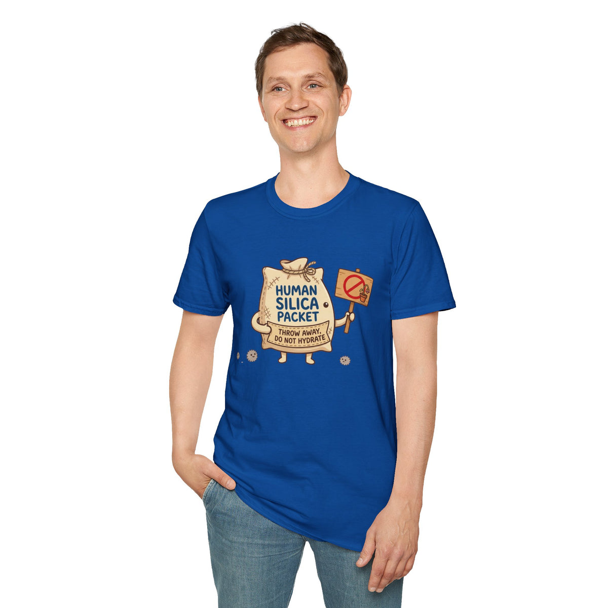 Human Silica Packet T-Shirt — Funny Novelty Graphic Tee