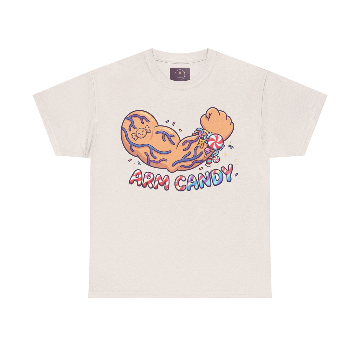 Arm Candy Graphic Tee — Cute Candy Arm Illustration T-Shirt
