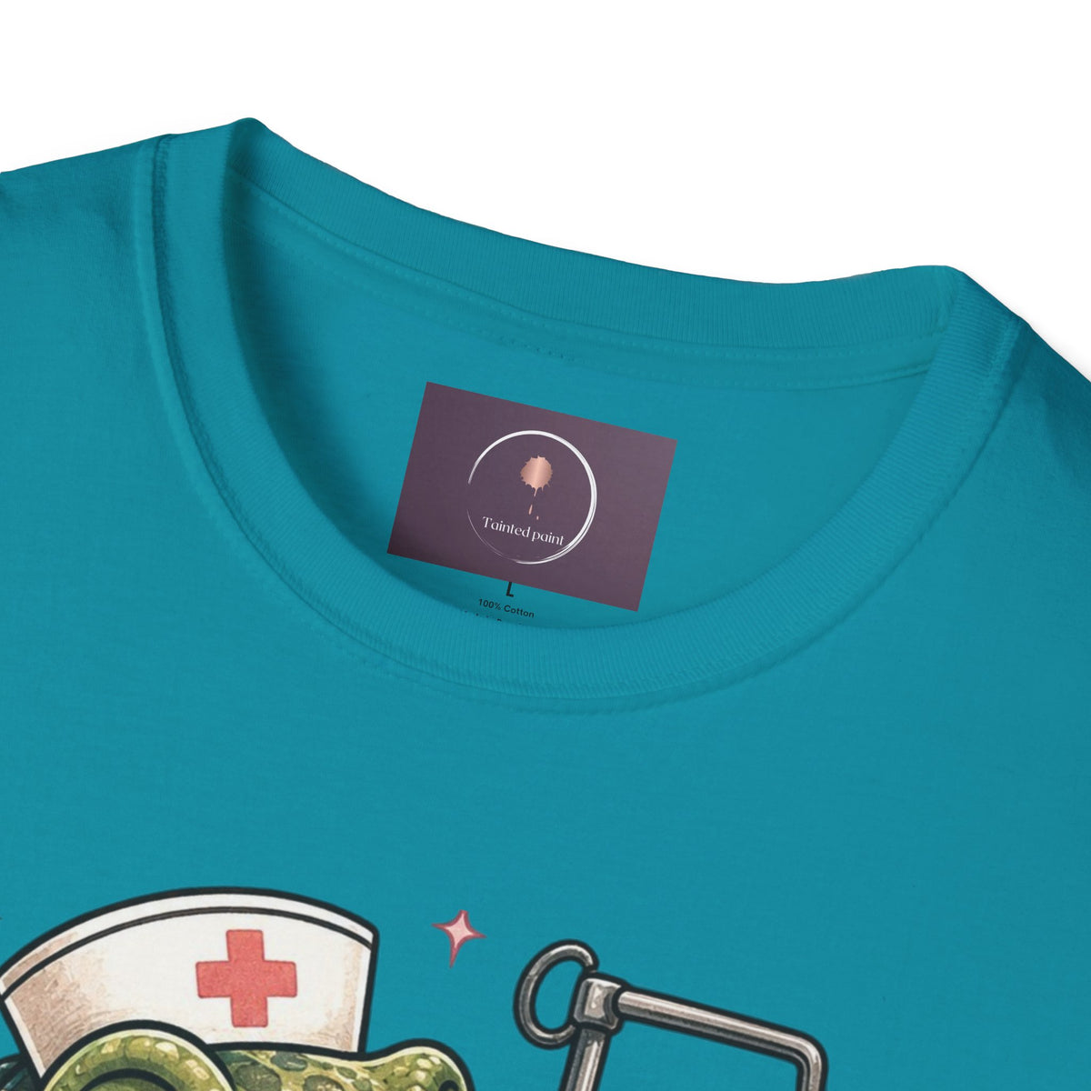 Nurse Dino T‑Shirt — Cute Daptomycin IV Cartoon Tee for Nurses & Med Students