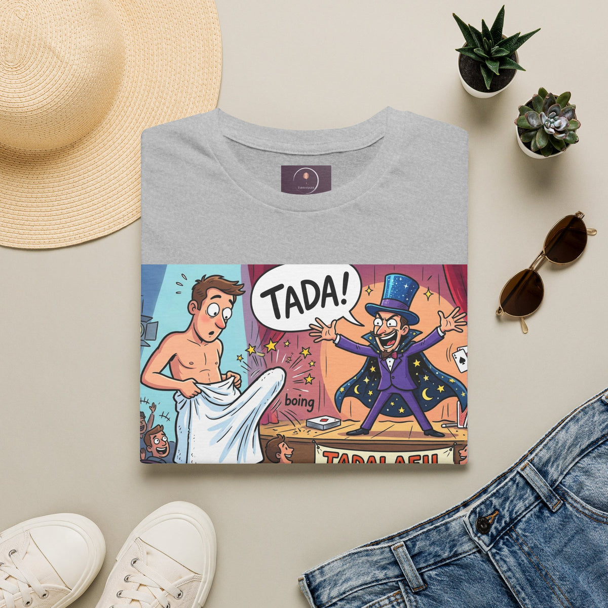 Tadafil Funny Magic Strip Joke T-Shirt