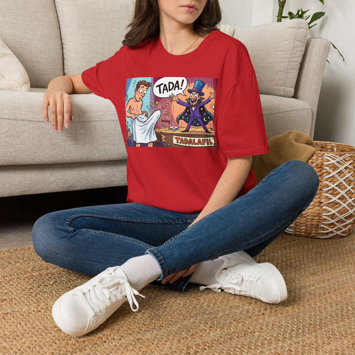 Tadafil Funny Magic Strip Joke T-Shirt