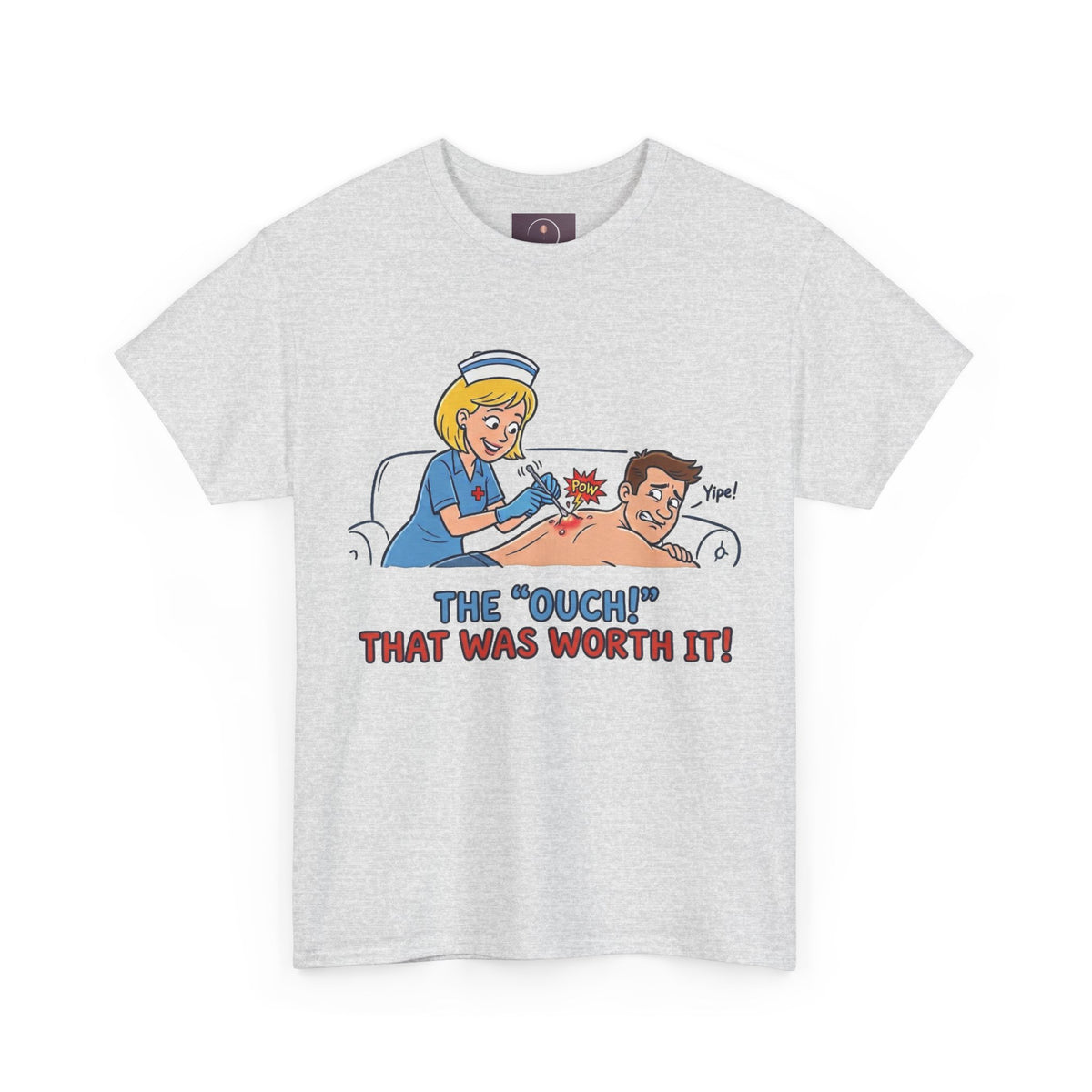 Graphic Tee — Retro Nurse Tattoo 'The "Ouch" That Was Worth It!'