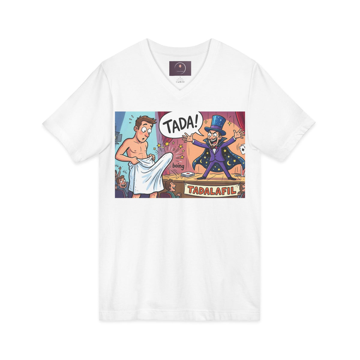 Tadafil Funny Magic Strip Joke V-neck T-Shirt