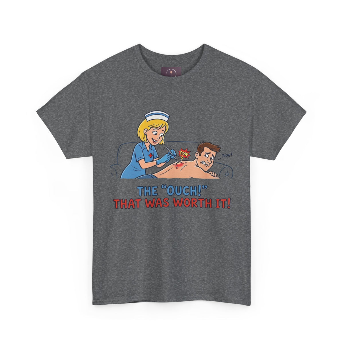 Graphic Tee — Retro Nurse Tattoo 'The "Ouch" That Was Worth It!'