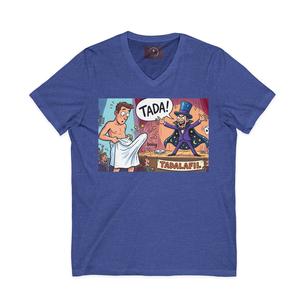 Tadafil Funny Magic Strip Joke V-neck T-Shirt