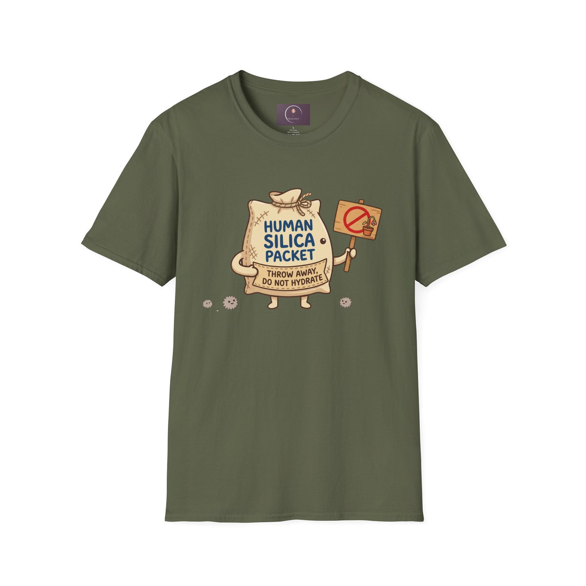 Human Silica Packet T-Shirt — Funny Novelty Graphic Tee