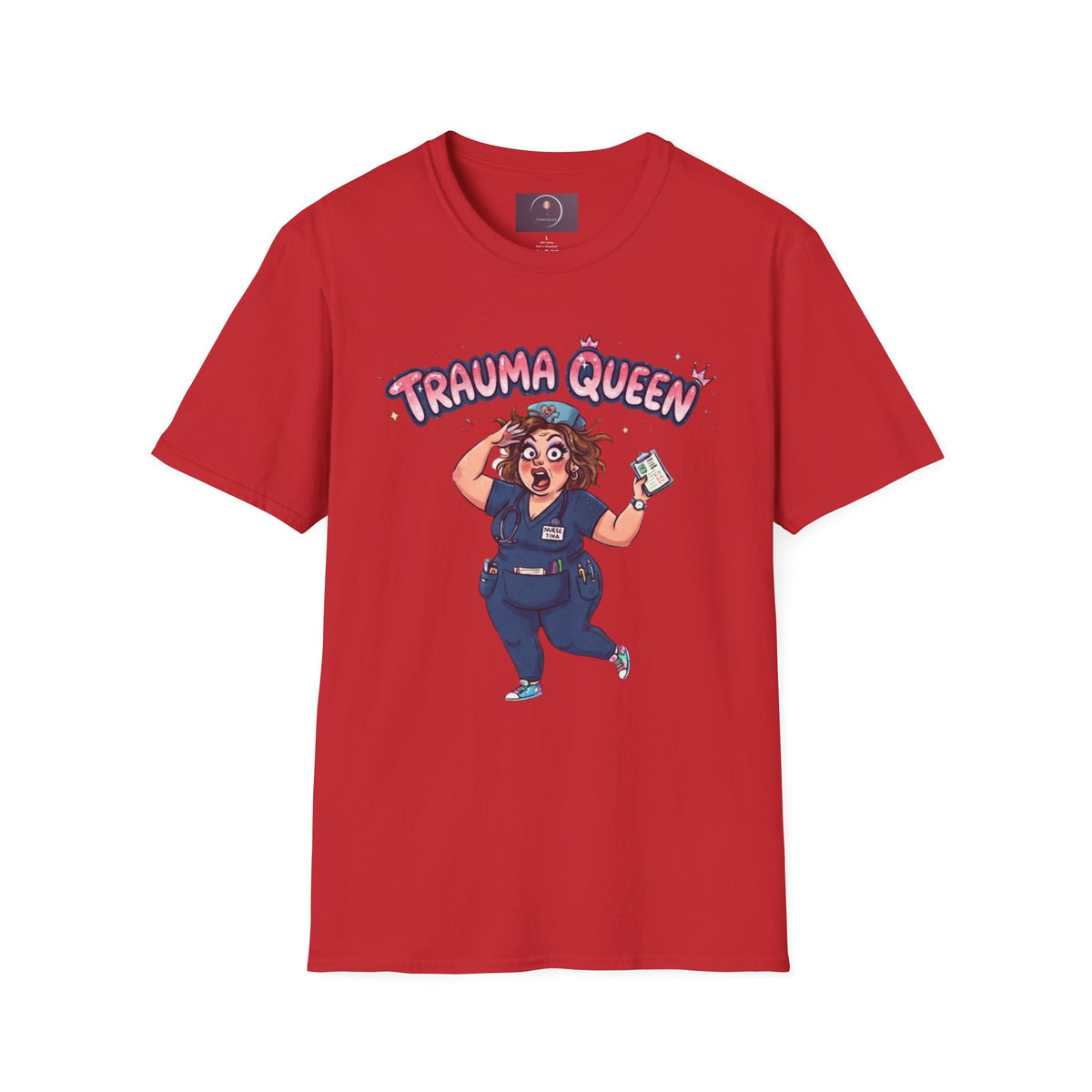 Trauma Queen T-Shirt — Funny ER Nurse Medical Humor Tee