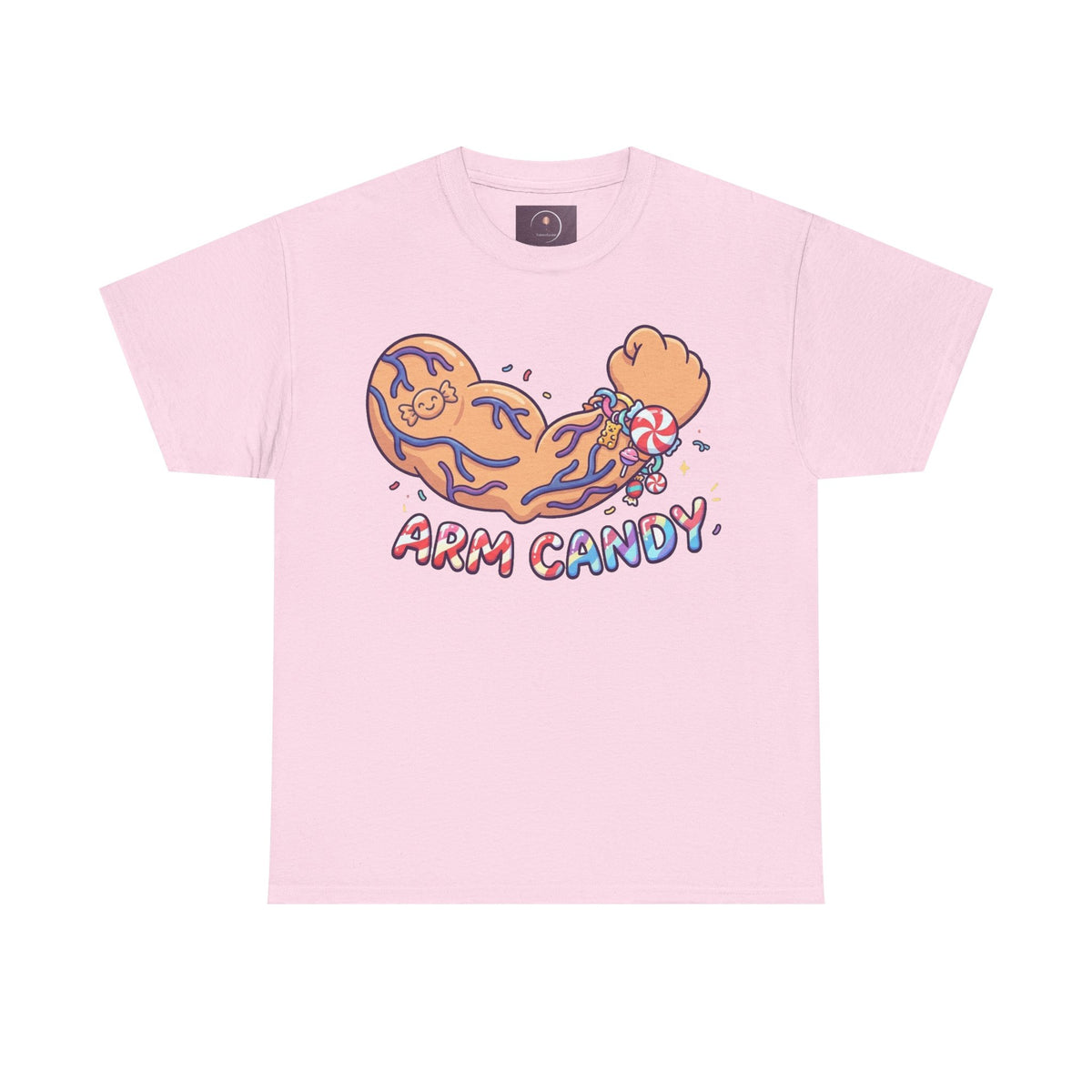 Arm Candy Graphic Tee — Cute Candy Arm Illustration T-Shirt