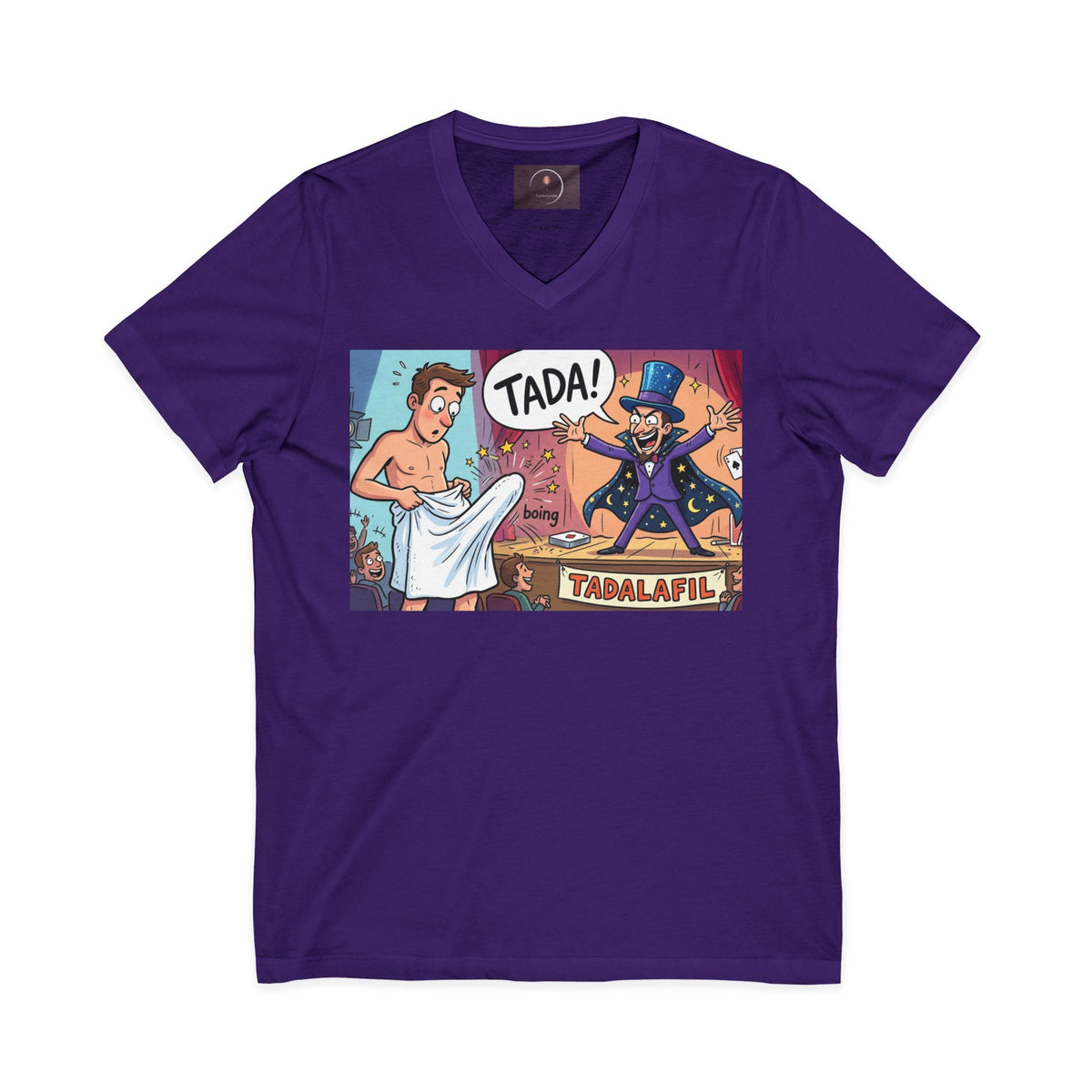Tadafil Funny Magic Strip Joke V-neck T-Shirt