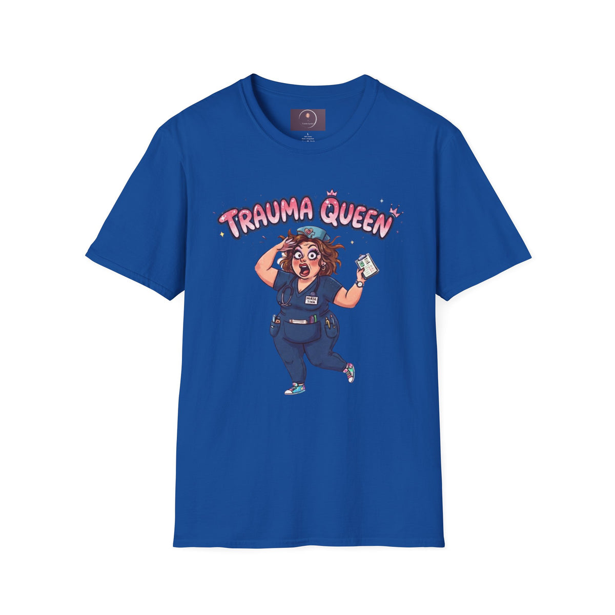 Trauma Queen T-Shirt — Funny ER Nurse Medical Humor Tee