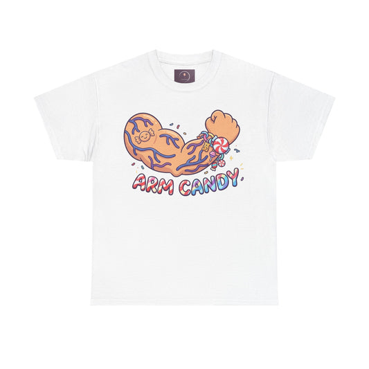 Arm Candy Graphic Tee — Cute Candy Arm Illustration T-Shirt
