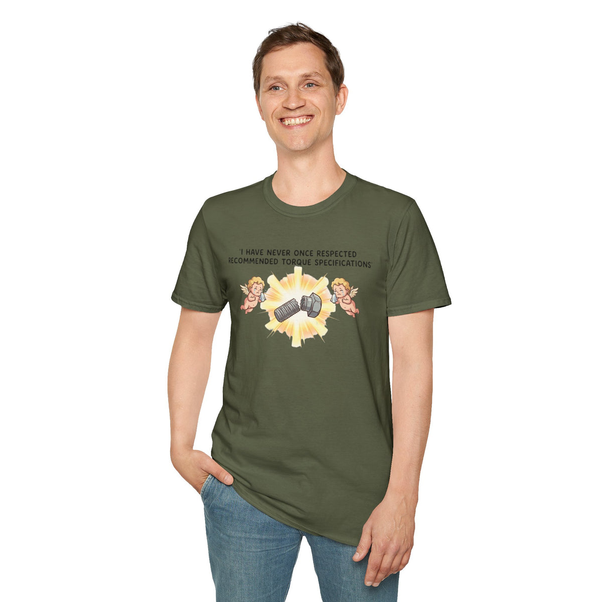 Mechanical Humor T-Shirt — "I Have Never Once Respected Recommended Torque Specifications"