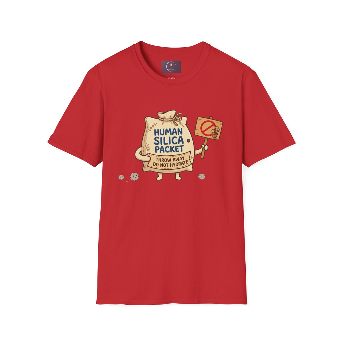 Human Silica Packet T-Shirt — Funny Novelty Graphic Tee
