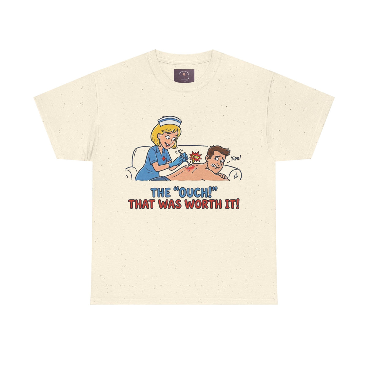 Graphic Tee — Retro Nurse Tattoo 'The "Ouch" That Was Worth It!'