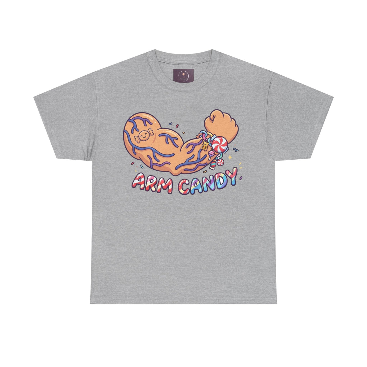 Arm Candy Graphic Tee — Cute Candy Arm Illustration T-Shirt