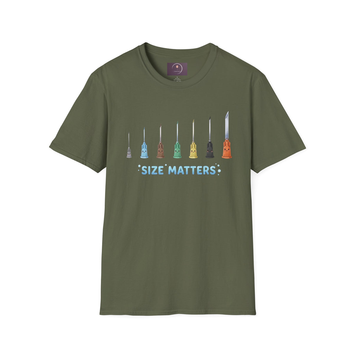 Size Matters T-Shirt — Colorful Art Brush Sizes Tee