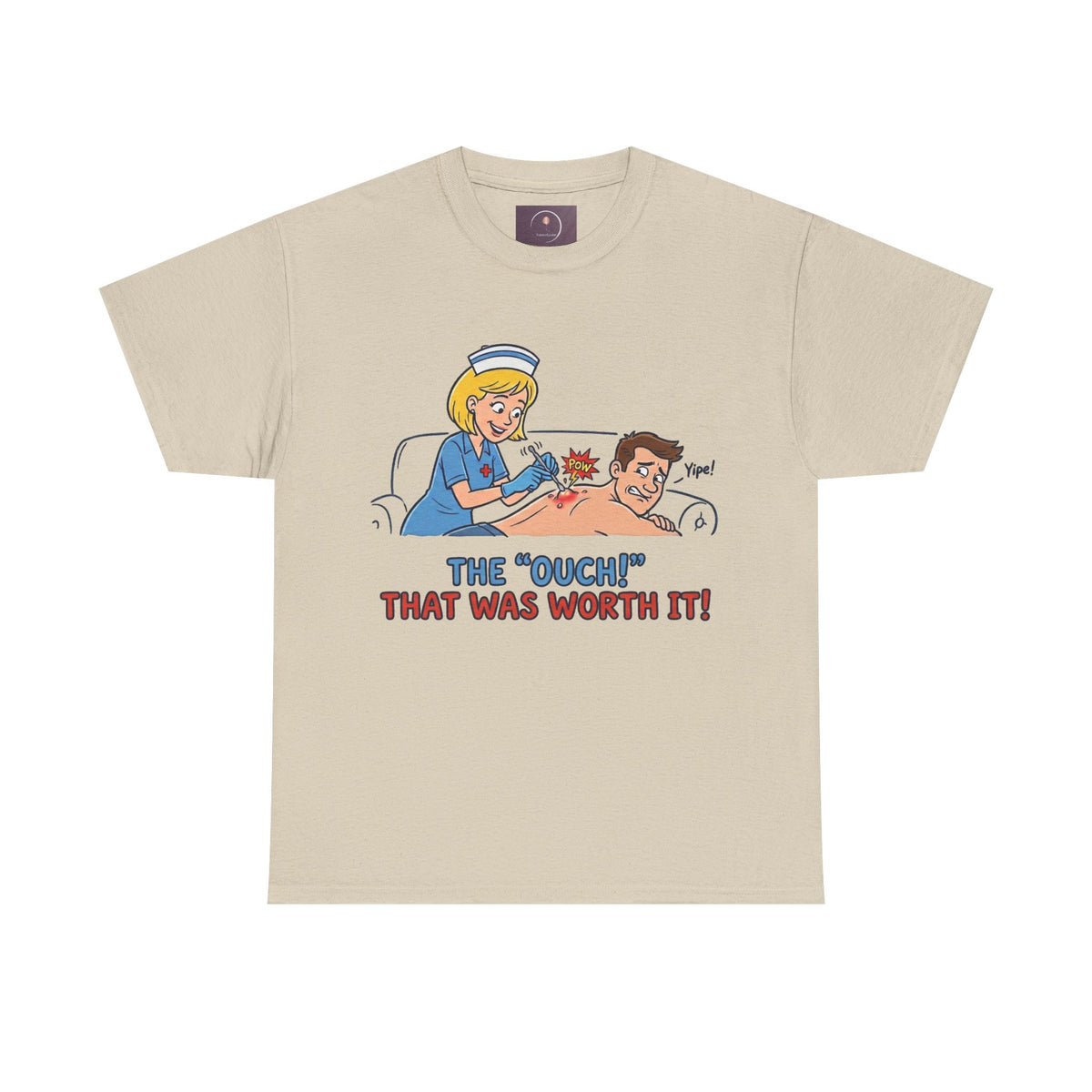 Graphic Tee — Retro Nurse Tattoo 'The "Ouch" That Was Worth It!'