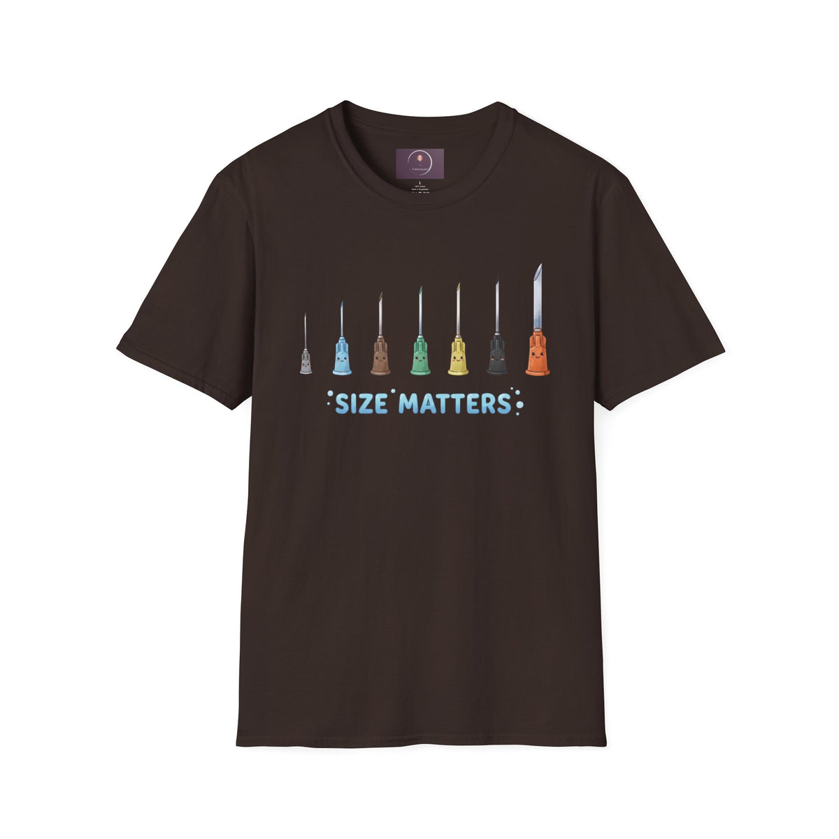 Size Matters T-Shirt — Colorful Art Brush Sizes Tee