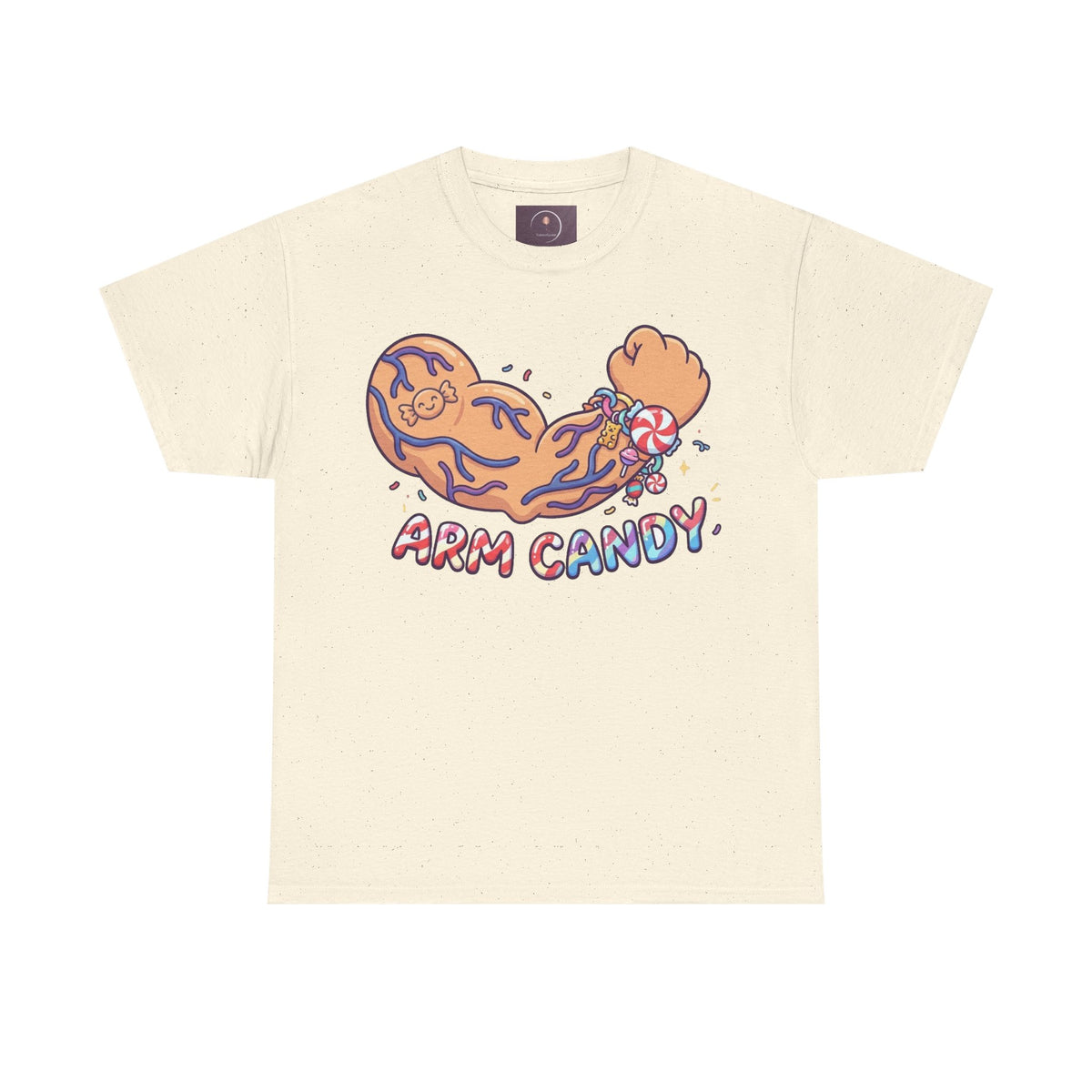 Arm Candy Graphic Tee — Cute Candy Arm Illustration T-Shirt