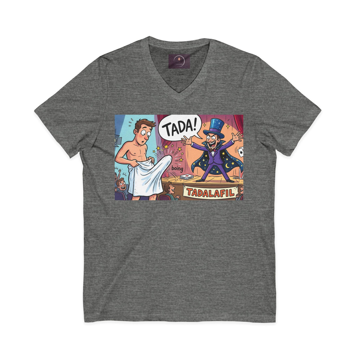 Tadafil Funny Magic Strip Joke V-neck T-Shirt
