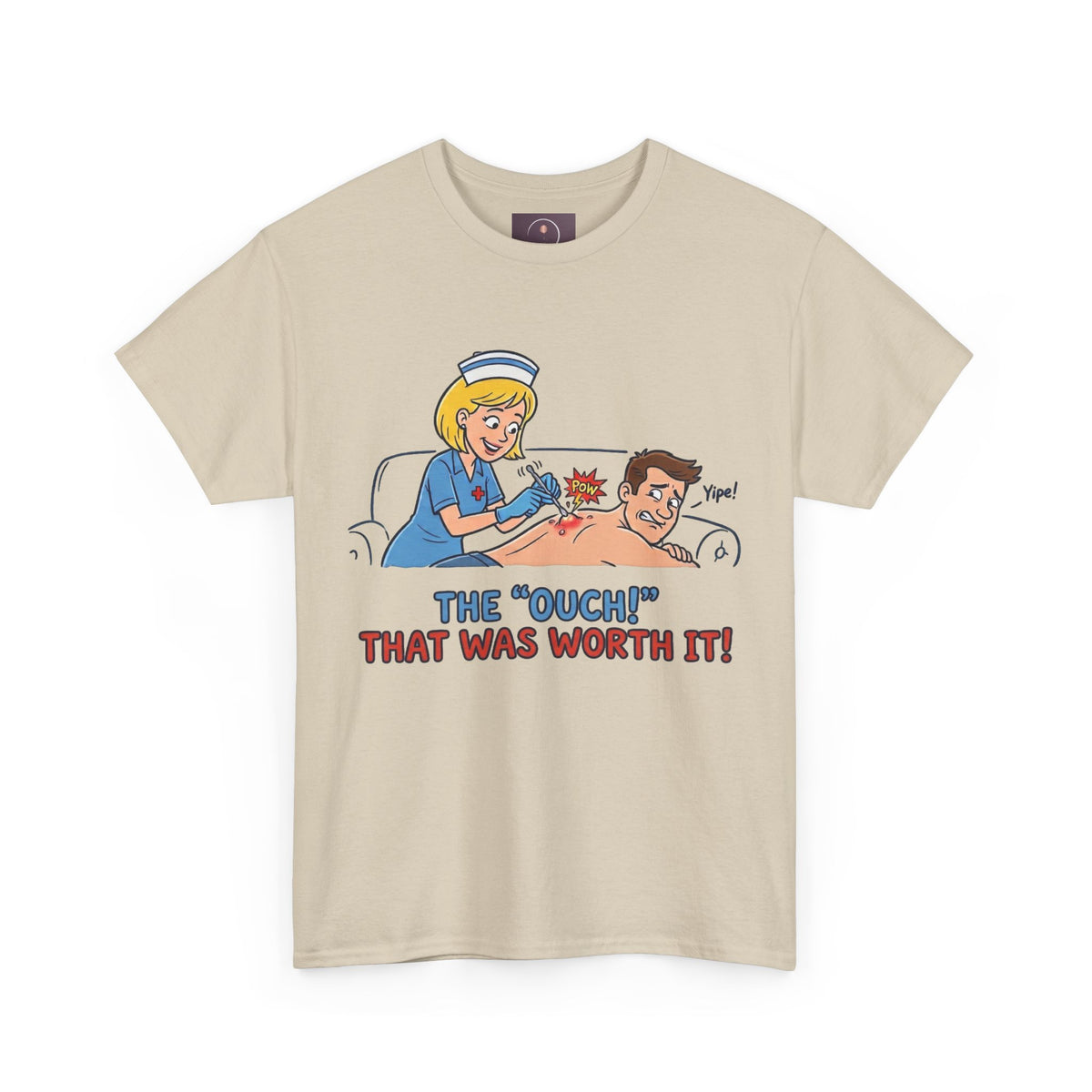 Graphic Tee — Retro Nurse Tattoo 'The "Ouch" That Was Worth It!'