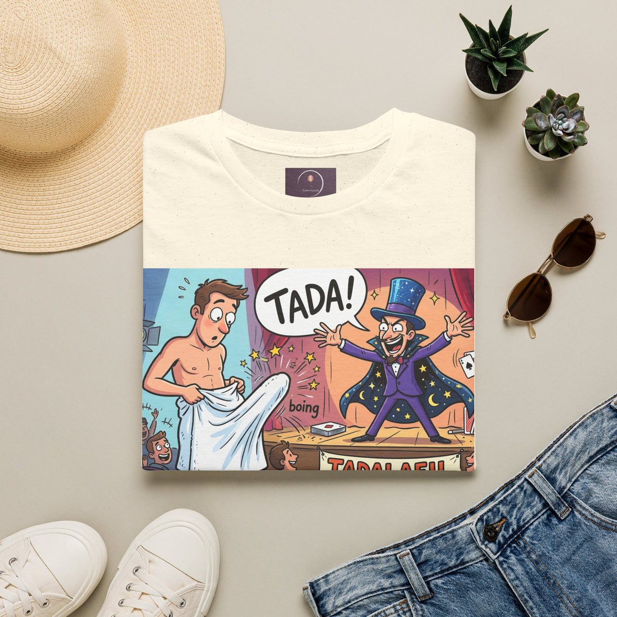 Tadafil Funny Magic Strip Joke T-Shirt