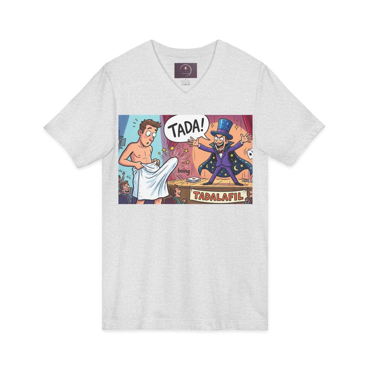 Tadafil Funny Magic Strip Joke V-neck T-Shirt