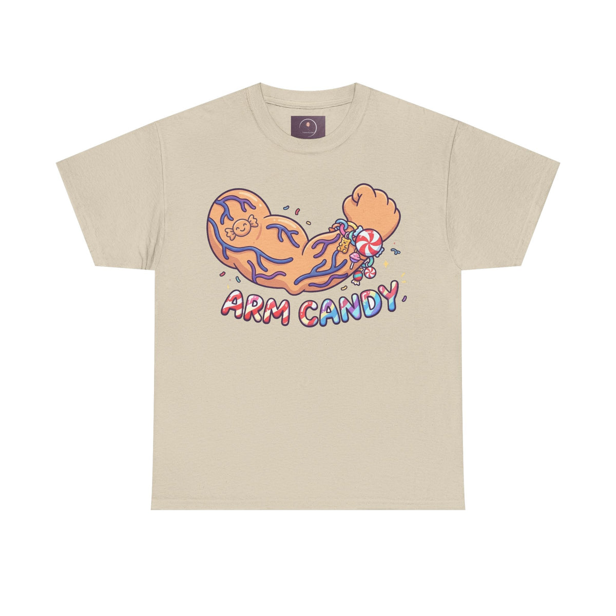 Arm Candy Graphic Tee — Cute Candy Arm Illustration T-Shirt