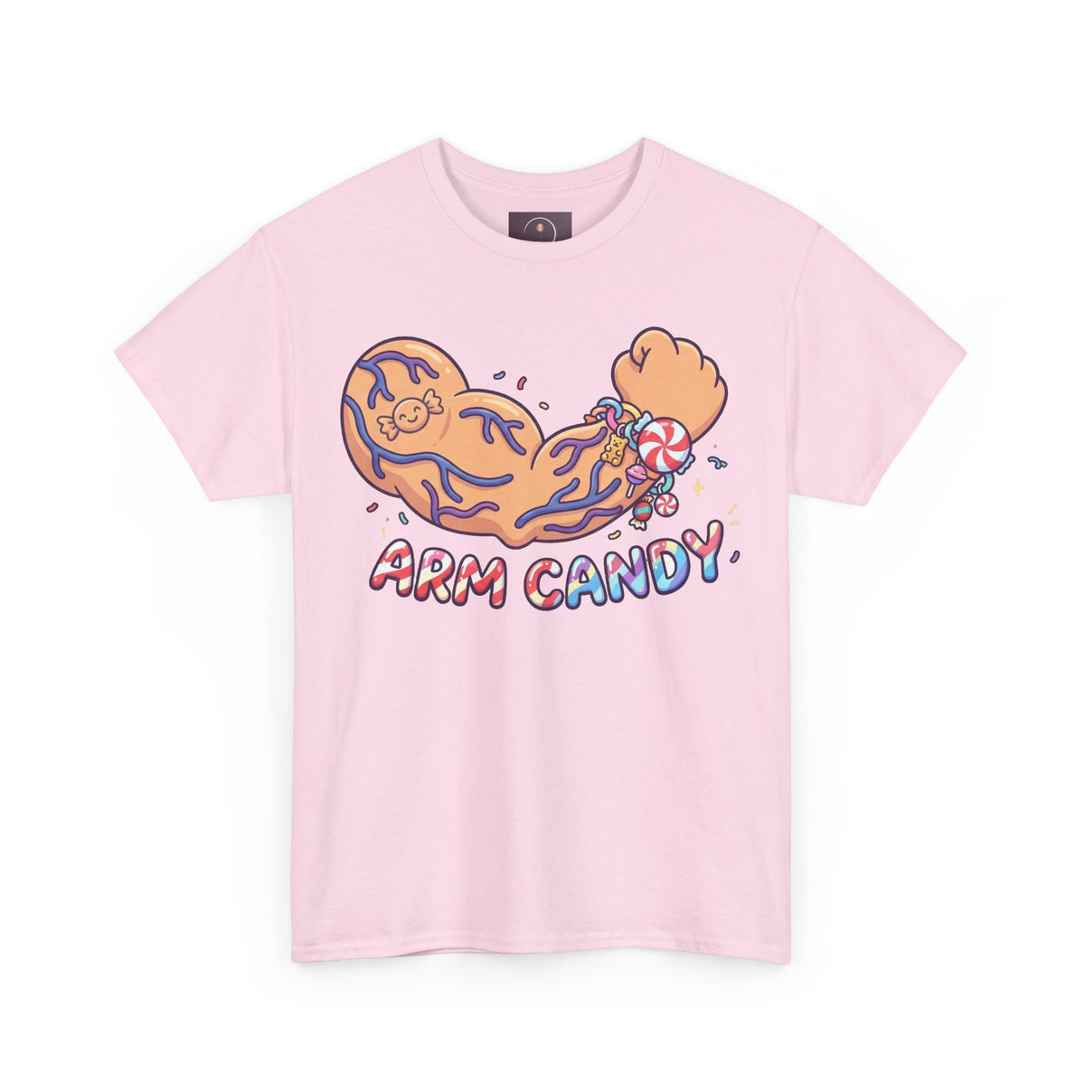 Arm Candy Graphic Tee — Cute Candy Arm Illustration T-Shirt