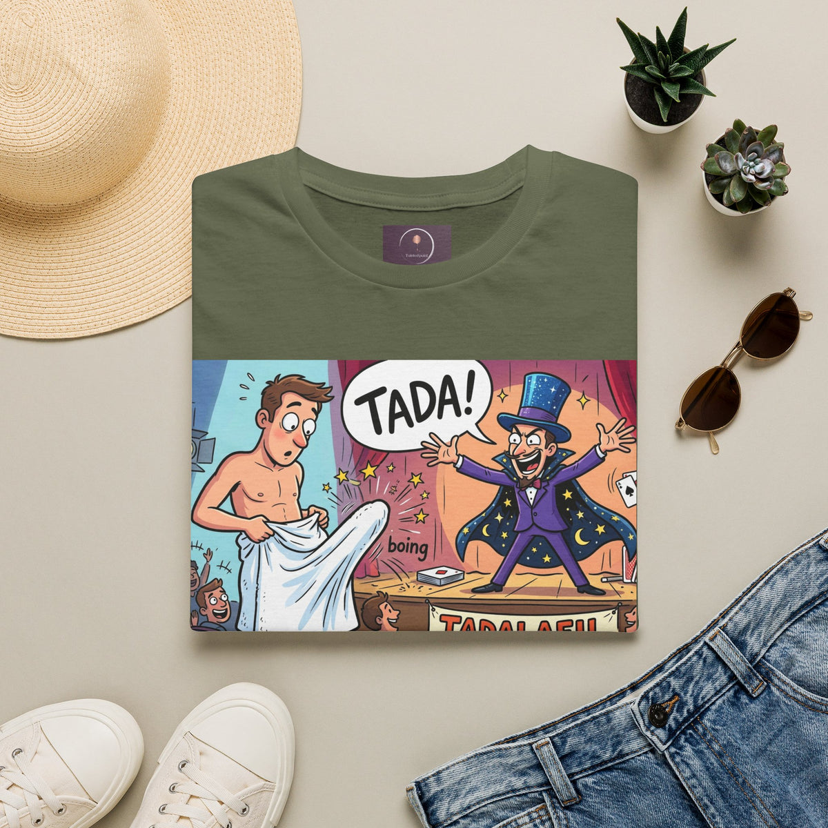 Tadafil Funny Magic Strip Joke T-Shirt