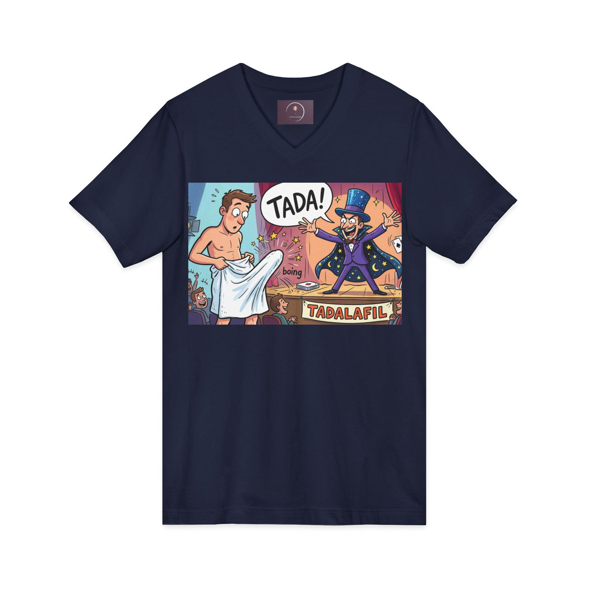 Tadafil Funny Magic Strip Joke V-neck T-Shirt